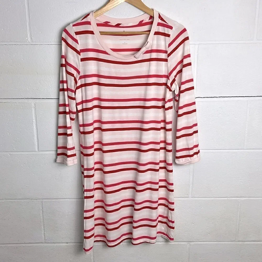 Kate Spade dream a little dream striped nightgown
